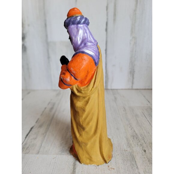 Vintage paper mache Three Kingman Nativity scene Xmas home decor unique - Picture 10 of 13